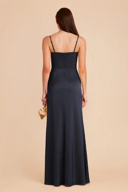 Mermaid One Shoulder Floor-Length Satin Bridesmaid Dress