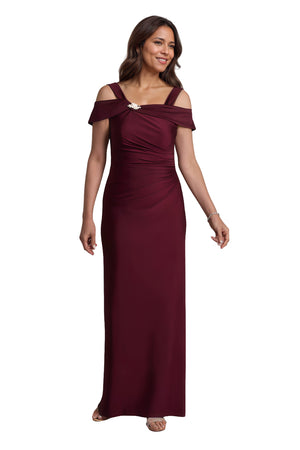 Trumpet/Mermaid Cold Shoulder Square Satin Mother of the Bride Dress