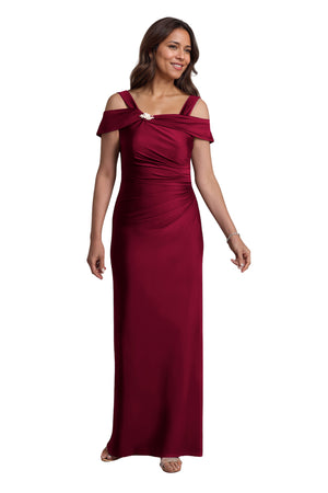 Trumpet/Mermaid Cold Shoulder Square Satin Mother of the Bride Dress