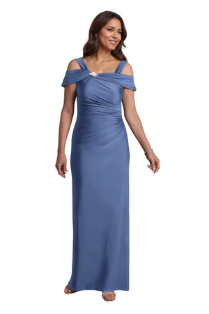 Trumpet/Mermaid Cold Shoulder Square Satin Mother of the Bride Dress