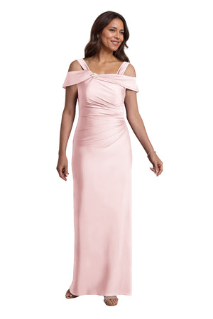 Trumpet/Mermaid Cold Shoulder Square Satin Mother of the Bride Dress