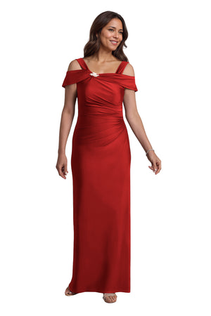Trumpet/Mermaid Cold Shoulder Square Satin Mother of the Bride Dress