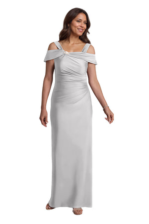 Trumpet/Mermaid Cold Shoulder Square Satin Mother of the Bride Dress