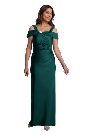 Trumpet/Mermaid Cold Shoulder Square Satin Mother of the Bride Dress